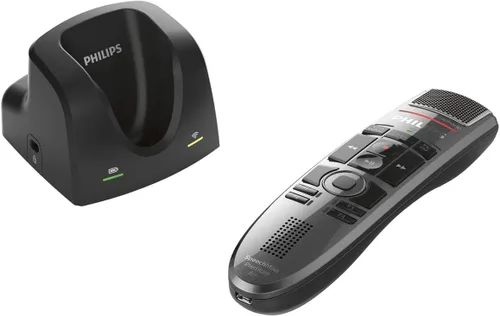Vista 2 de Philips SpeechMike Premium Air - Micrófono USB inalámbrico de dictado, botón pulsador