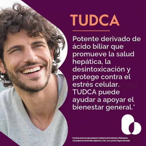 Vista 2 de BESTVITE TUDCA 250mg (60 Caps) (ácido taursodesoxicólico) - Sin estearatos