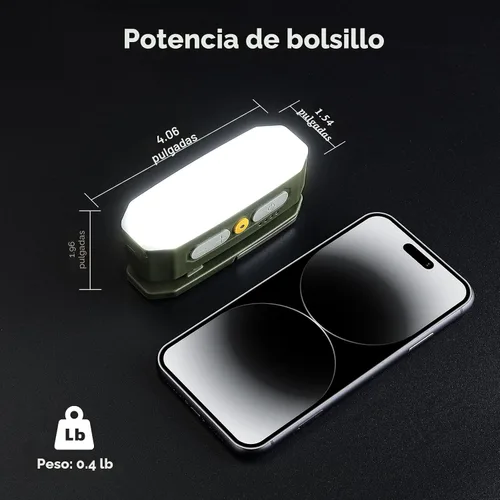 Vista 2 de BougeRV Luz de Área Movible, Linterna de Camping Recargable, Luz de Camping Portátil de 3200mAh, Resistente al Agua IP65, Lámpara de Campamento