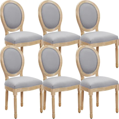 Vista 11 de Juego de 2 sillas de comedor de ratán, sillas de comedor de estilo francés rústico de mediados de siglo, sillas de comedor de acento estilo granja