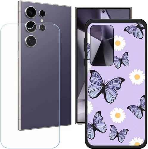 Vista 23 de Funda de TPU para Echoamo C24 Ultra + HD de vidrio templado, carcasa de silicona protectora trasera – 9 dureza anti-arañazos protector de pantalla
