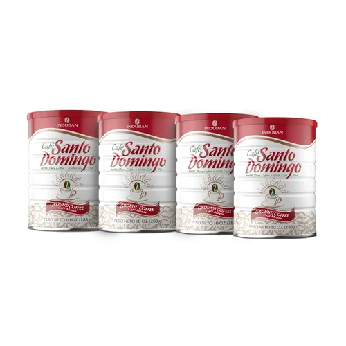 Vista 9 de Café Santo Domingo, lata de 10 onzas, café molido, tostado medio, producto de la República Dominicana (paquete de 1)