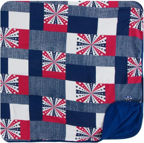 Vista 11 de KicKee Pants Manta estampada para niños pequeños, casas de Amazon, talla única