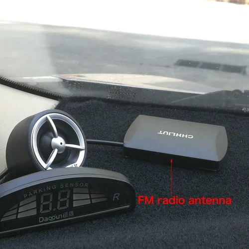 Vista 6 de Antena de radio de parabrisas AM FM oculta vehículo camión de radio