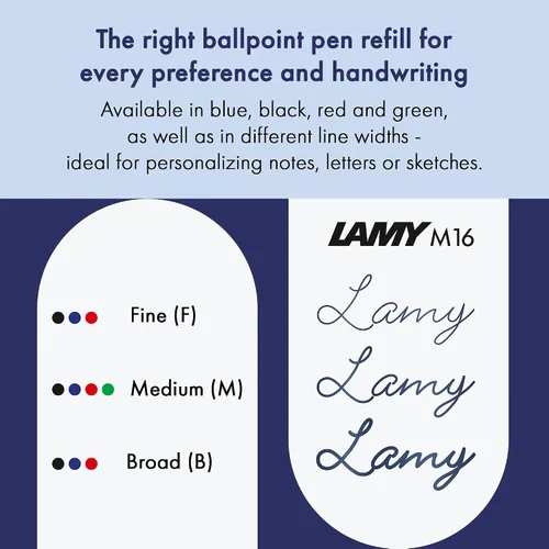 Vista 3 de Insertos para bolígrafos Lamy M16 M verde