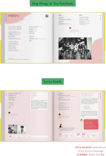 Vista 5 de Letras de BTS INSIDE 2 – Mercancía oficial de BTS, 10 amadas canciones de BTS interpretaciones completas