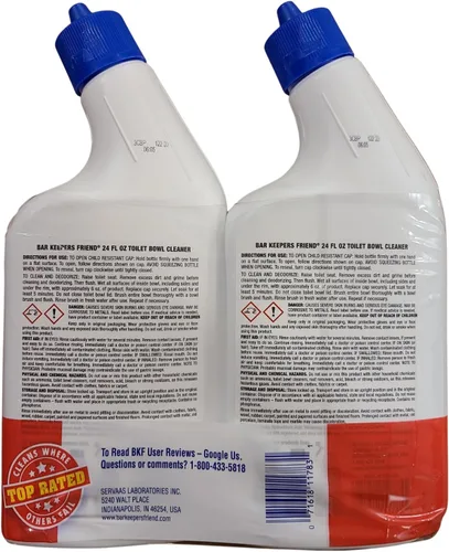 Vista 2 de Bar Keepers Friend Limpiador de inodoro de 24 oz para el hogar, paquete doble