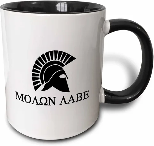Vista 7 de 3D Rose 107306_4 - Taza de cerámica de dos tonos, 11 onzas, negro/blanco