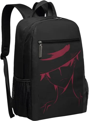 Vista 2 de Mochila de anime unisex One Piece Anime 17 pulgadas, negro, Negro, talla única