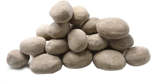Vista 2 de Stanbroil Piedras ligeras de fibra de cerámica para hoguera, beige