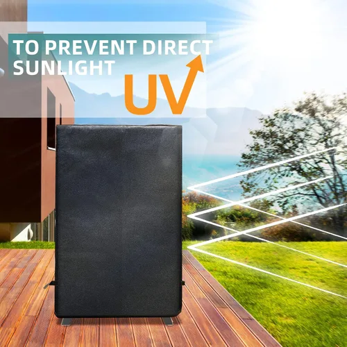Vista 5 de KPT Cubierta para ahumador eléctrico Masterbuilt de 32 pulgadas, 500D resistente al agua, cuadrada, cubierta de parrilla pequeña de 2 quemadores