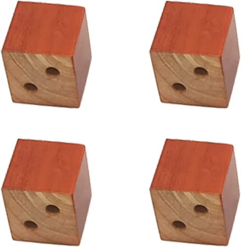Vista 28 de Muebles de madera maciza de roble con patas elevadas, mesa de sofá y patas de silla, patas de gabinete, patas de bloque de madera, 3