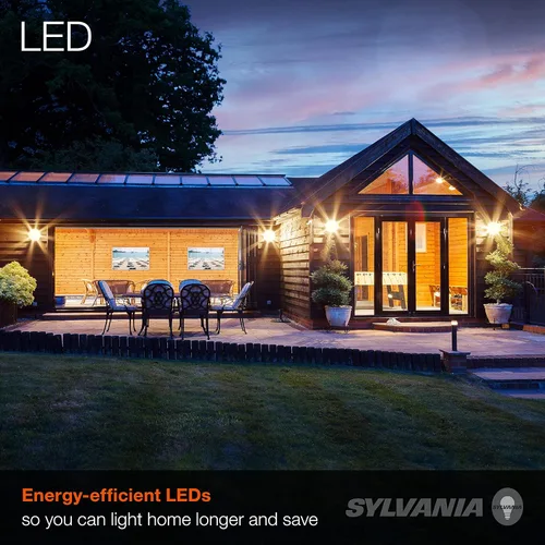 Vista 5 de Sylvania Night Chaser LED A21 Light Bulb, 200W Equivalent, Efficient 22W, 10 Year, Non-Dimmable, Super Bright 3000 Lumen, Soft White - 1 Pack (40584)