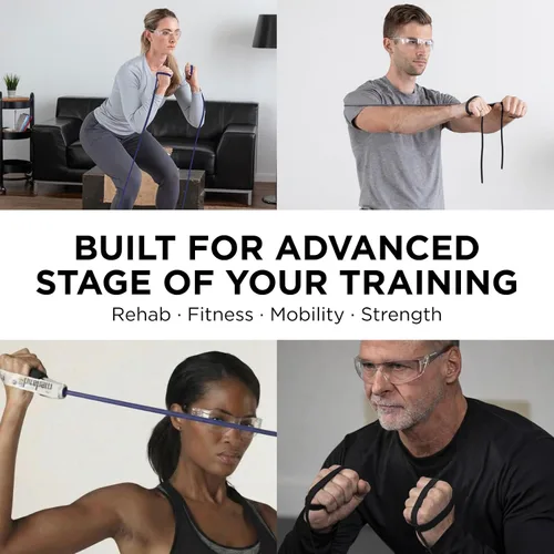 Vista 7 de TheraBand tramos de tubos profesionales con resistencia de látex para ejercitar, rehabilitar y acondicionar cualquier parte del cuerpo.