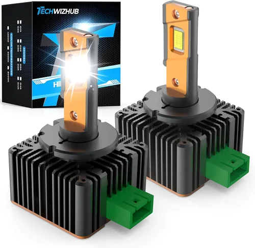 Vista 11 de Bombillas D1S, 800% superbrillantes mejoradas, 45 W, 30000 lúmenes, 6000 K, luz blanca fría, repuesto 66144 66140 85140 85415 para montaje HID, IP68