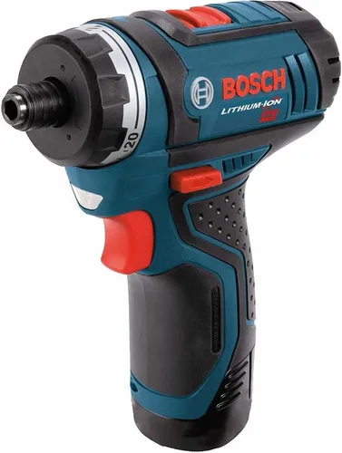 Vista 11 de Kit Bosch PS21 destornillador de bolsillo de 2 velocidades, 2A, 12 volt máx., ión litio con 2 pilas, cargador y estuche