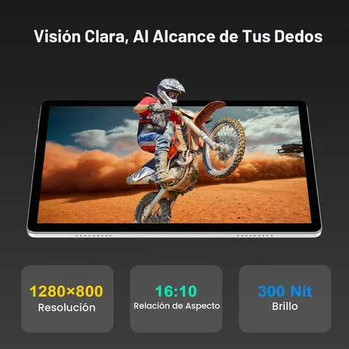 Vista 4 de 2026 Tablet de 10 pulgadas, tabletas Android con procesador Octa-Core, 12 GB de RAM 128 GB ROM 1 TB expandible, cuerpo metálico, 1280 x 800 IPS