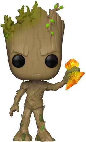 Vista 2 de Funko Pop! Marvel: Avengers Infinity War- Groot con Stormbreaker, Moderno, Estándar