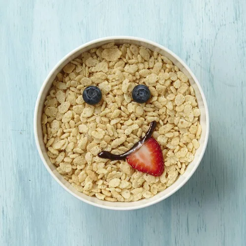 Vista 2 de Kellogg's Rice Krispies, Cereal de desayuno, cereales de arroz tostado, sin grasa, caja de 12 onzas