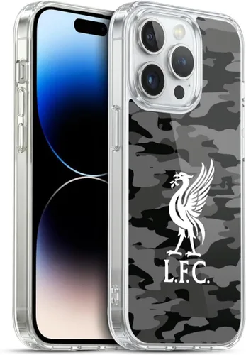 Vista 185 de Head Case Designs Funda de gel con licencia oficial del Liverpool Football Club Away Colourways Crest Camou [protección de grado militar] compatible
