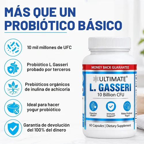 Vista 7 de Ultimate L. Gasseri Probiotic 10 mil millones de UFC, Lactobacillus Gasseri Yogurt Starter para Super Gut Yogurt, Suplemento de salud intestinal