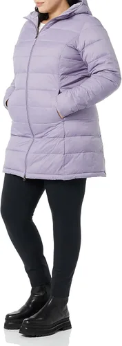 Vista 4 de Tienda Essentials - Abrigo acolchado, ligero y resistente al agua con capucha para mujer, disponible en talla extragrande