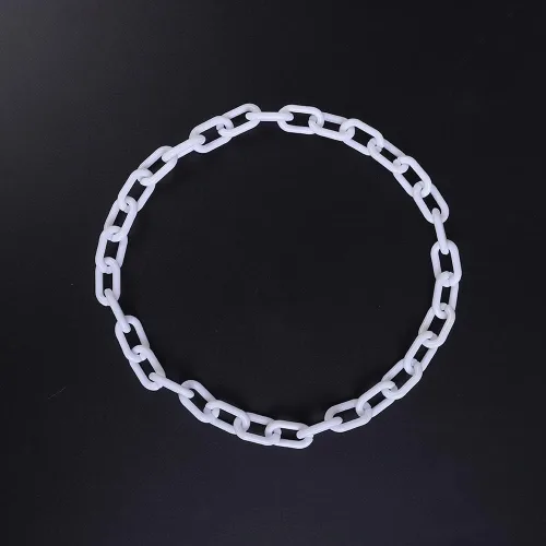 Vista 3 de JWICOS Collar largo de acrílico grueso para mujer, bonito collar de cadena de clip de eslabones para mujer, regalos
