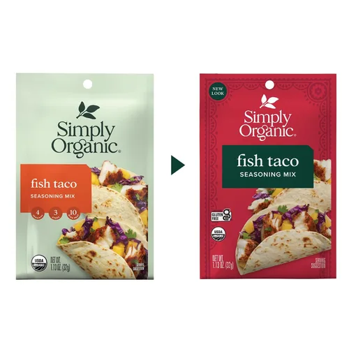 Vista 3 de Simply Organic Mezcla de condimentos, tacos de pescado, 1.13 oz