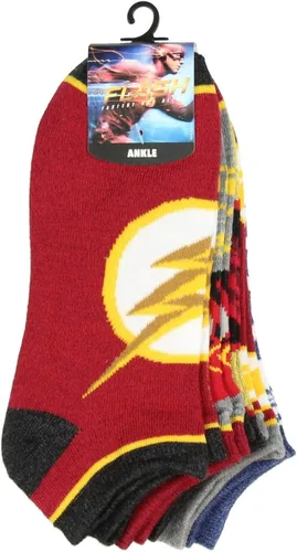Vista 3 de DC Comics The Flash Socks - Calcetines para adultos con temática de superhéroe, 5