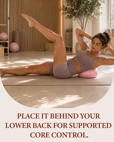 Vista 3 de Trideer Pelota de pilates de 9 pulgadas, pelota de ejercicio pequeña para yoga, entrenamiento de núcleo, terapia física, equilibrio, estabilidad