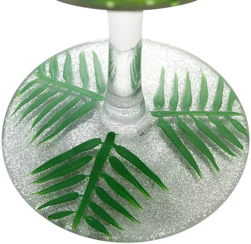 Vista 4 de Enesco Designs by Lolita Jungle Terrarium Copa Artesanal Copa Copa de cóctel artesanal, 24 onzas, multicolor