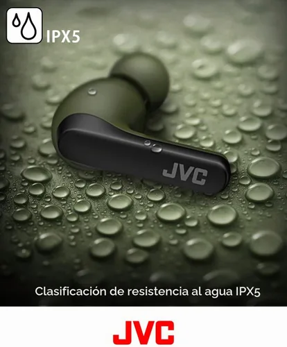 Vista 7 de JVC RIPTIDZ - Audífonos inalámbricos con sensor táctil, uso de un solo oído, IPX5, Bluetooth 5.1, batería de larga duración (hasta 30 horas), HAA9TB