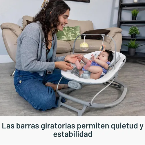 Vista 5 de Smart Steps® My First Rocker 2 Bouncer, Dos de una clase gris Dos de un tipo gris