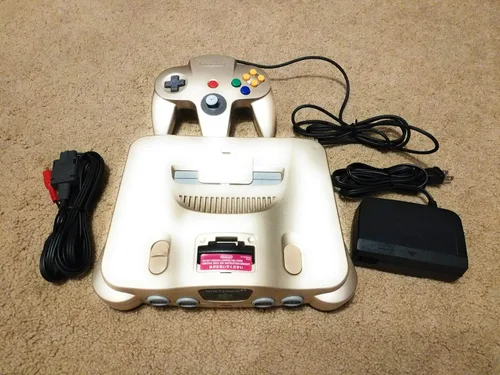 Vista 2 de Limited Edition Gold Nintendo 64 Console