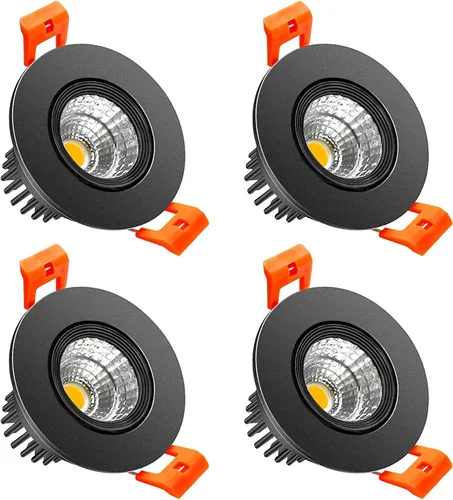 Vista 11 de LightingWill Downlight LED regulable de 2 pulgadas, luz de techo empotrable COB de 3 W, blanco ultra cálido 2700 K, CRI80, equivalente a bombillas