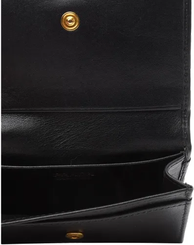 Vista 4 de Prada Cartera unisex Vitello de piel negra con tarjetero, Negro -, Classic