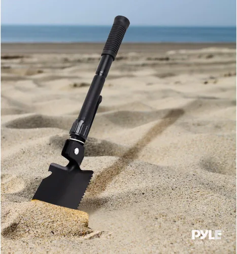 Vista 2 de Pyle PHMDCF10 - Cazador de tesoro, excavador y detector de metales manual, Pala