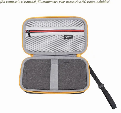 Vista 2 de RLSOCO Funda rígida para termómetro infrarrojo Fluke 62 Max/62 Max+/59 Max+/59 Mini/59 Max/64 Max/ST20 Max/PerfectPrime IR0001 (solo funda)