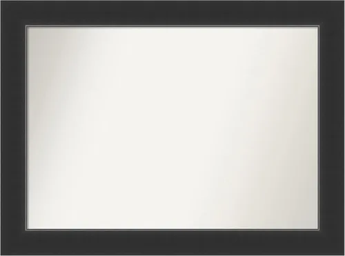 Vista 150 de Amanti Art Espejo personalizado, espejo de baño negro Astor, espejo de pared o espejo de tocador de baño sobre el fregadero (25 x 25 pulgadas)