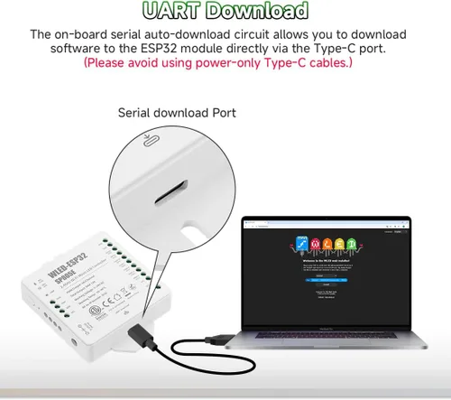 Vista 6 de BTF-LIGHTING SP805E WLED LED Controller ESP32 with Mic, WiFi APP Control For WS2812B WS2811 SK6812 WS2814 LED Strip/Matrix & PWM Dim CCT RGB RGBW
