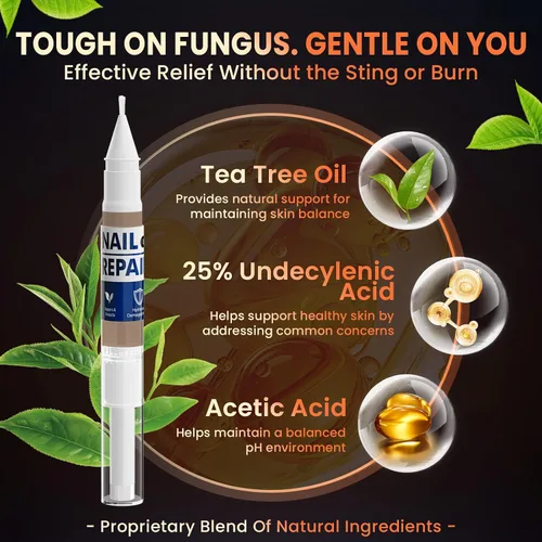 Vista 7 de Tratamiento del espray del pie de los atletas, pluma extra fuerte de la reparación de las uñas del pie Pluma extra fuerte para tratamiento