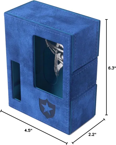 Vista 7 de Gamegenic Arkham Horror Investigator Deck Tome – Caja de mazo premium para Arkham Horror: El juego de cartas, contiene una cubierta completa de Azul