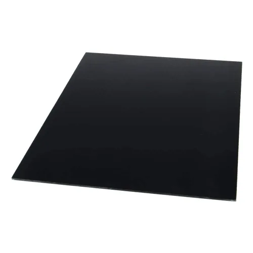 Vista 11 de Fielect lámina de plexiglás acrílico, plástico, panel rectangular, para carteles y manualidades, A5 2 mm, color negro.