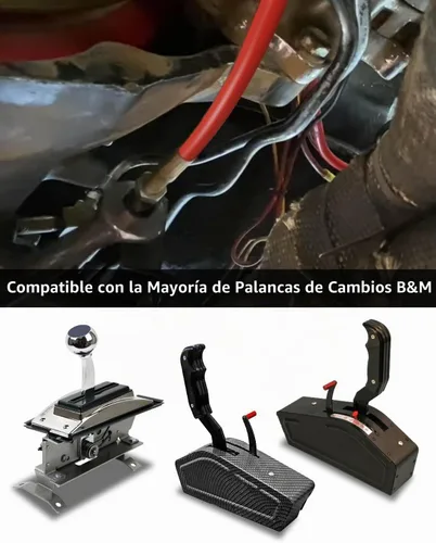 Vista 6 de 80833 - Cable de cambio para palanca de cambios B&M con extremo de ojal, cable de cambio de transmisión automática de 5 pies de largo AF72-1002