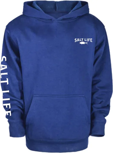 Vista 2 de Salt Life Sudadera con capucha Atlas Badge de ajuste clásico para niños