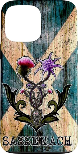 Vista 24 de Purple Thistle Flower Scottish Flag Scots Sassenach Vintage Case for iPhone 17