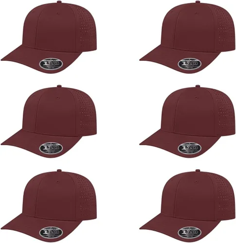 Vista 32 de Cap America i8533 Flexfit 110 Gorra Snapback Perforada de Rendimiento de Perfil Medio de 6 Paneles con Protección UV y Snapback Ajustable