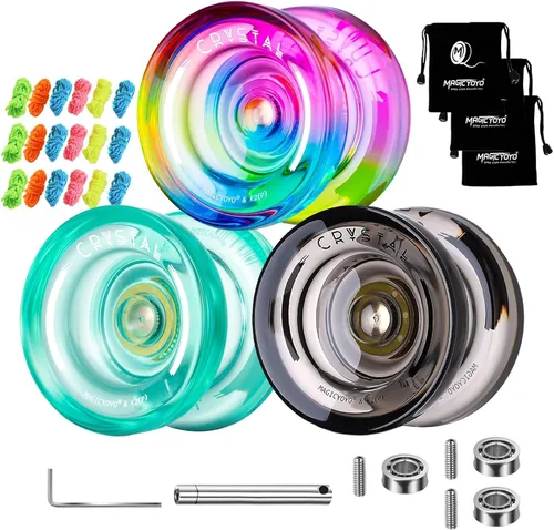 Vista 30 de MAGICYOYO K2 Responsive Yoyos para niños de 8 a 12 años, paquete de yoyo profesional de doble función con función de giro de dedo, yoyo profesional