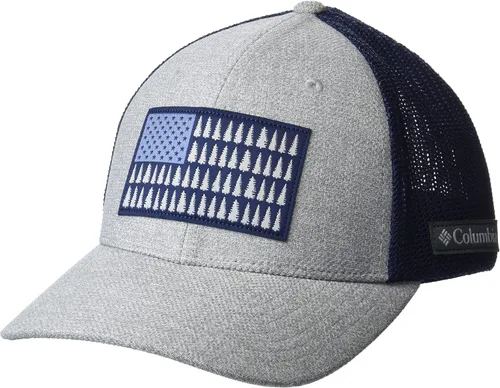 Vista 22 de Columbia Bola de malla unisex con bandera de árbol Verde oliva/azul marino universitario