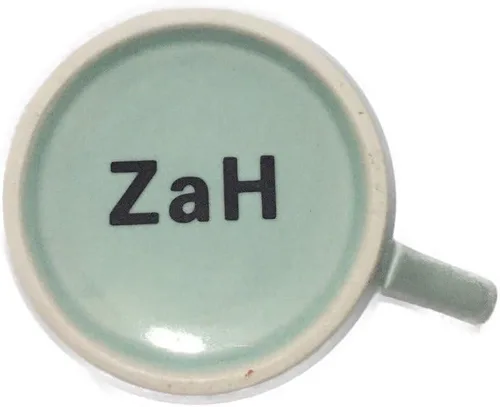 Vista 5 de Taza de café ZaH, 10 onzas, diseño con animal 3D en el fondo, Estándar